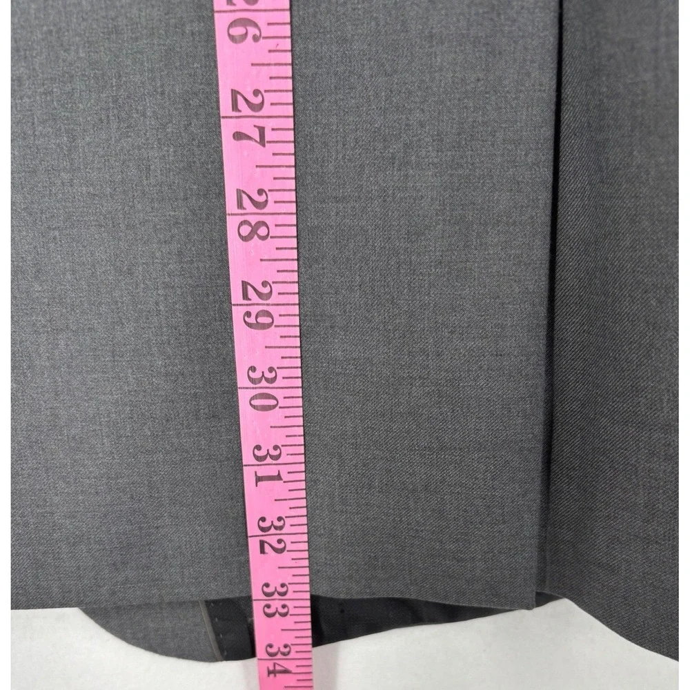 Angelo Rossi Suit Set Mens 44R 38W Charcoal Grey 2-Piece Micro-Tech